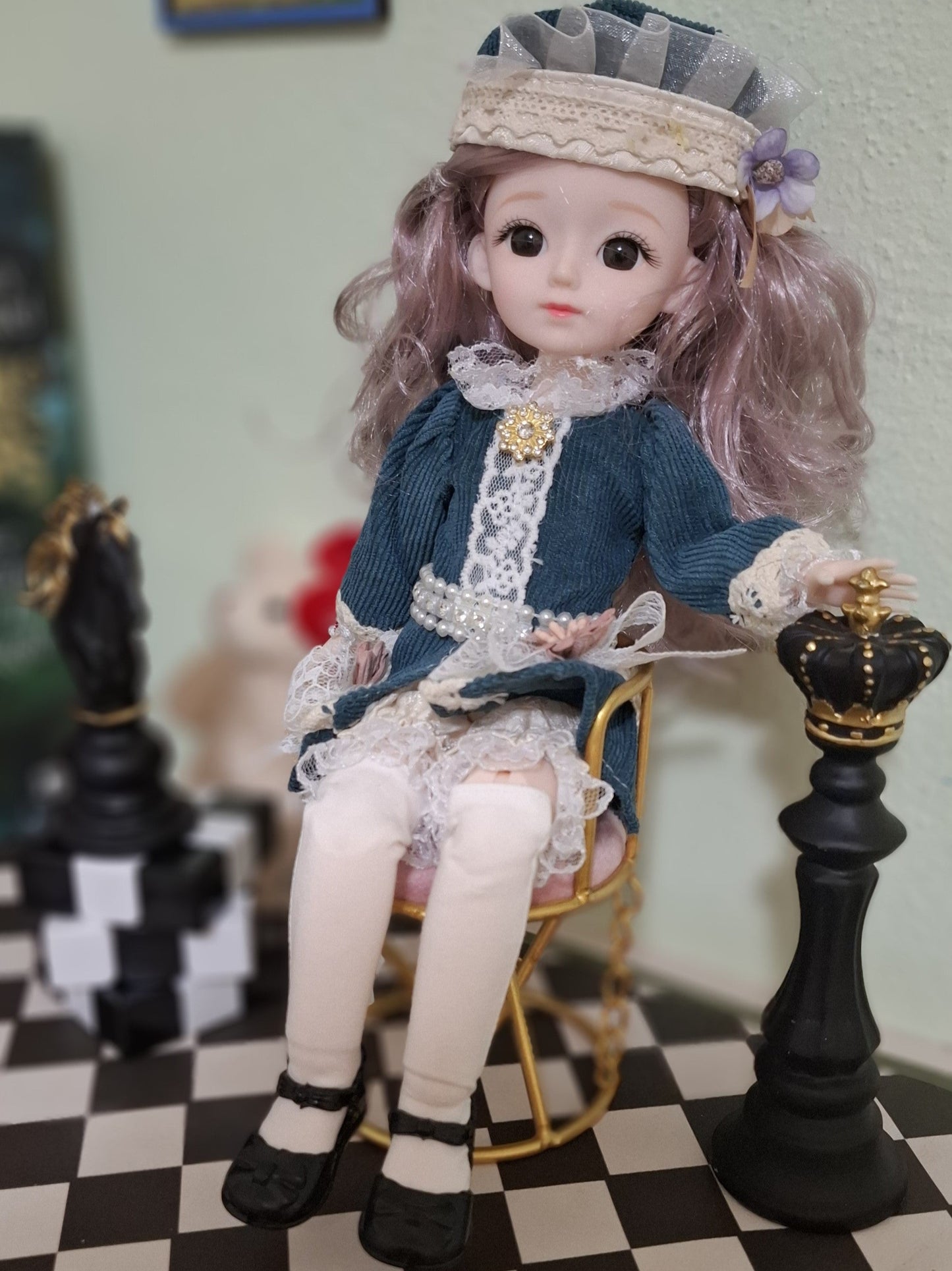 Handsome Knight girl in vintage outfits 30cm BJD Doll