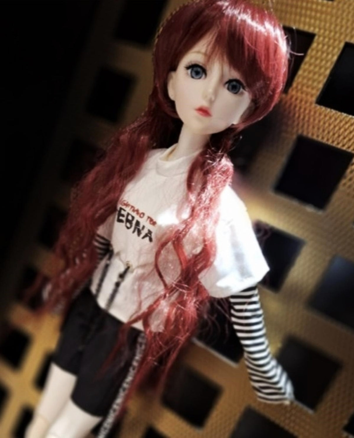 Cyber Punk Style Red hair 60cm BJD Doll