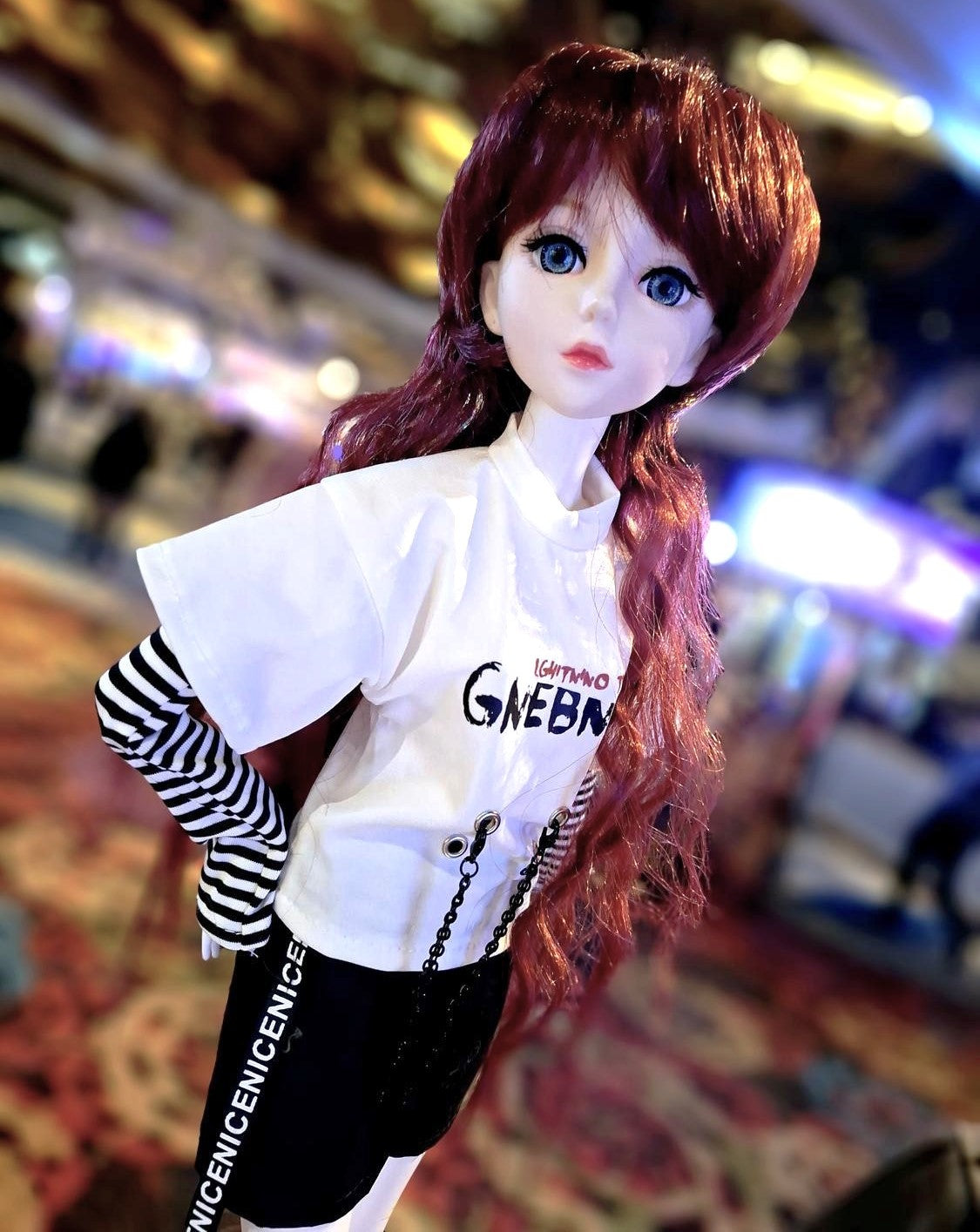 Cyber Punk Style Red hair 60cm BJD Doll