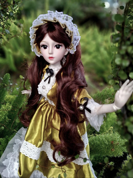 The Secret Garden Collection Brunette Girl in vintage dress 1/3 60cm BJD Doll