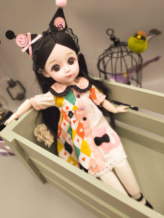 The black hair magical wizard 30cm BJD Doll