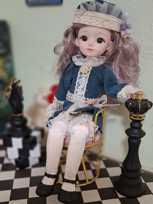 Handsome Knight girl in vintage outfits 30cm BJD Doll